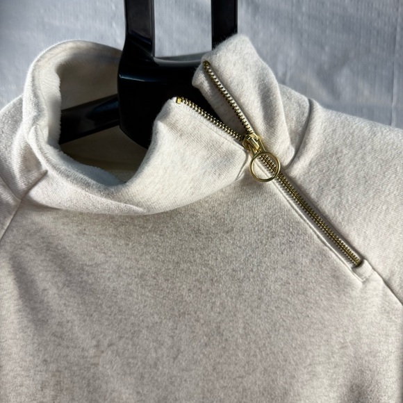 Athleta Cream Cowl Neck Sweater Soft Knit - Picture 5 of 6